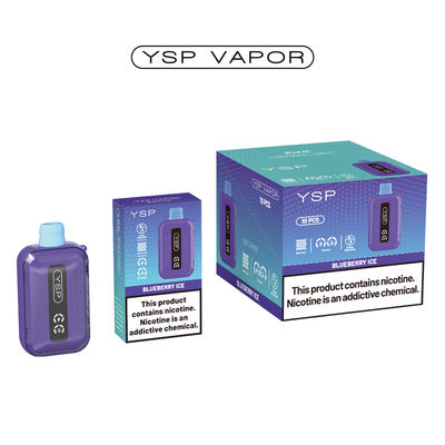 500mAh 15ml 10000 Puff ベイプ Type C 画面付きのリチャージ可能なバイプボックス