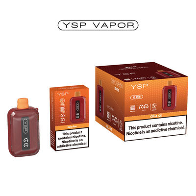 500mAh 15ml 10000 Puff ベイプ Type C 画面付きのリチャージ可能なバイプボックス